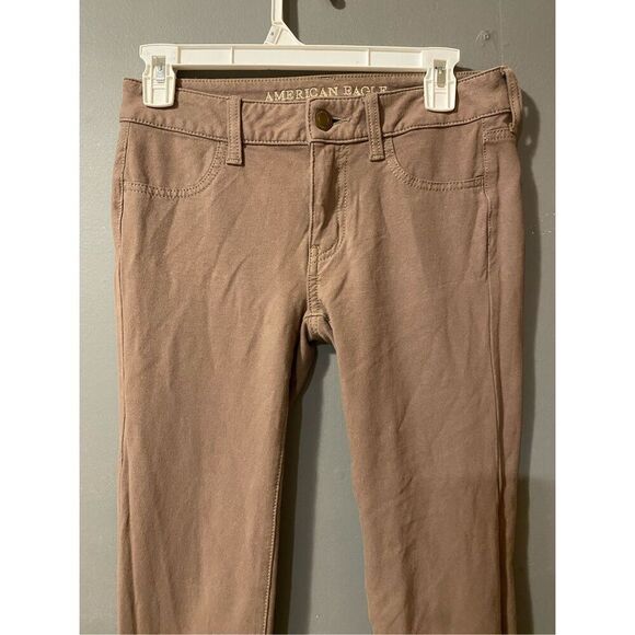 American Eagle Jeans Women's Pink Light Wash Stretch Jegging Size 2 - Picture 3 of 7